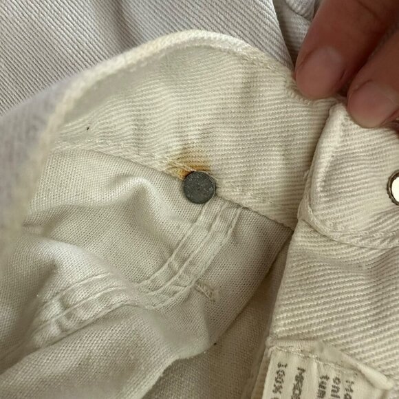 Vintage White Wrangler Womens Size 28 Denim Jeans - Picture 3 of 16